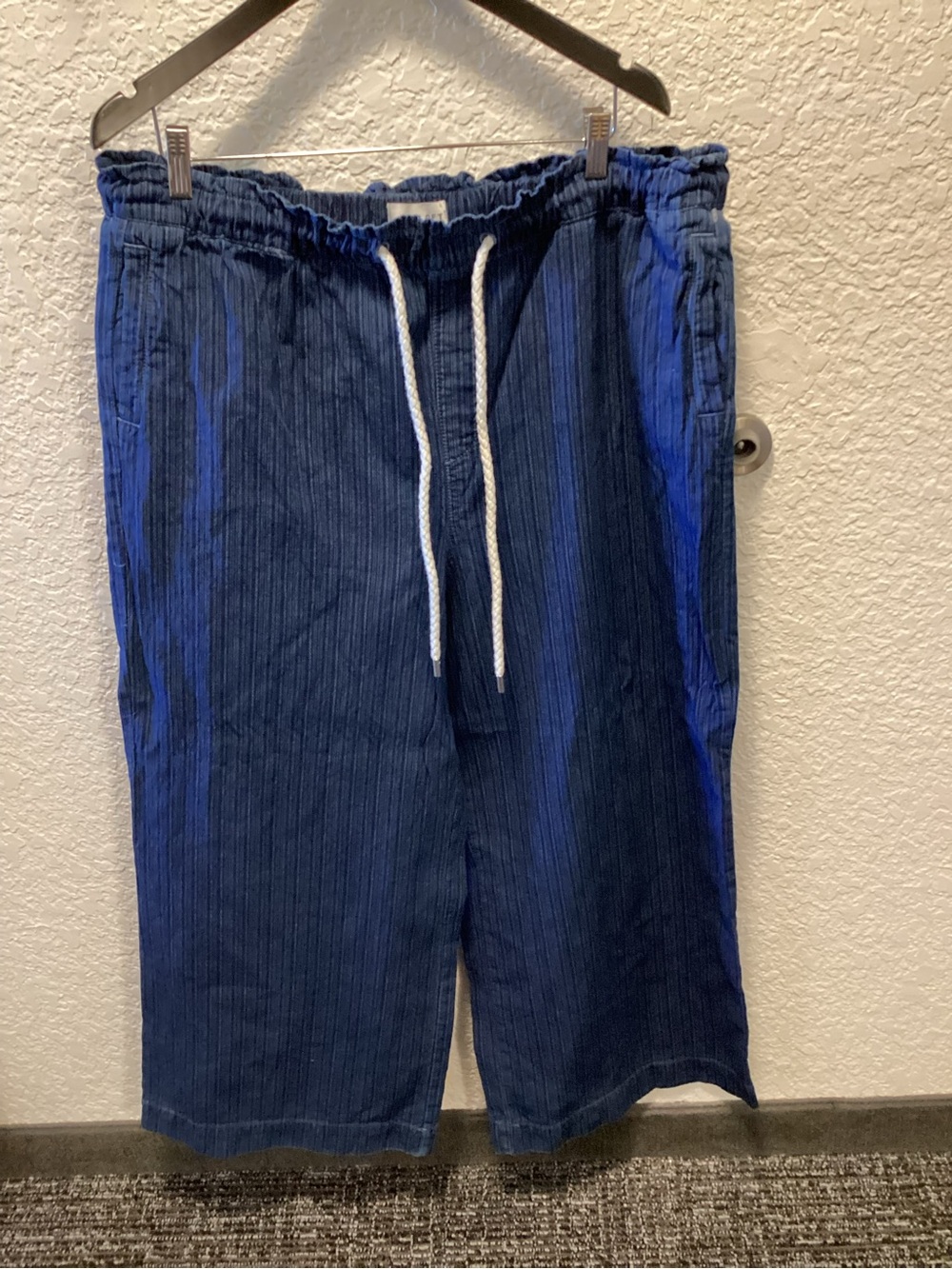 LOFT Navy Blue Drawstring Jeans xxl